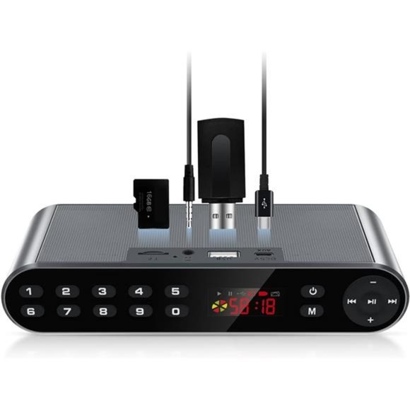 Bluetooth/FM Radio/MP3 Player Portable Wireless Speaker (Black) - Picture 5 of 6